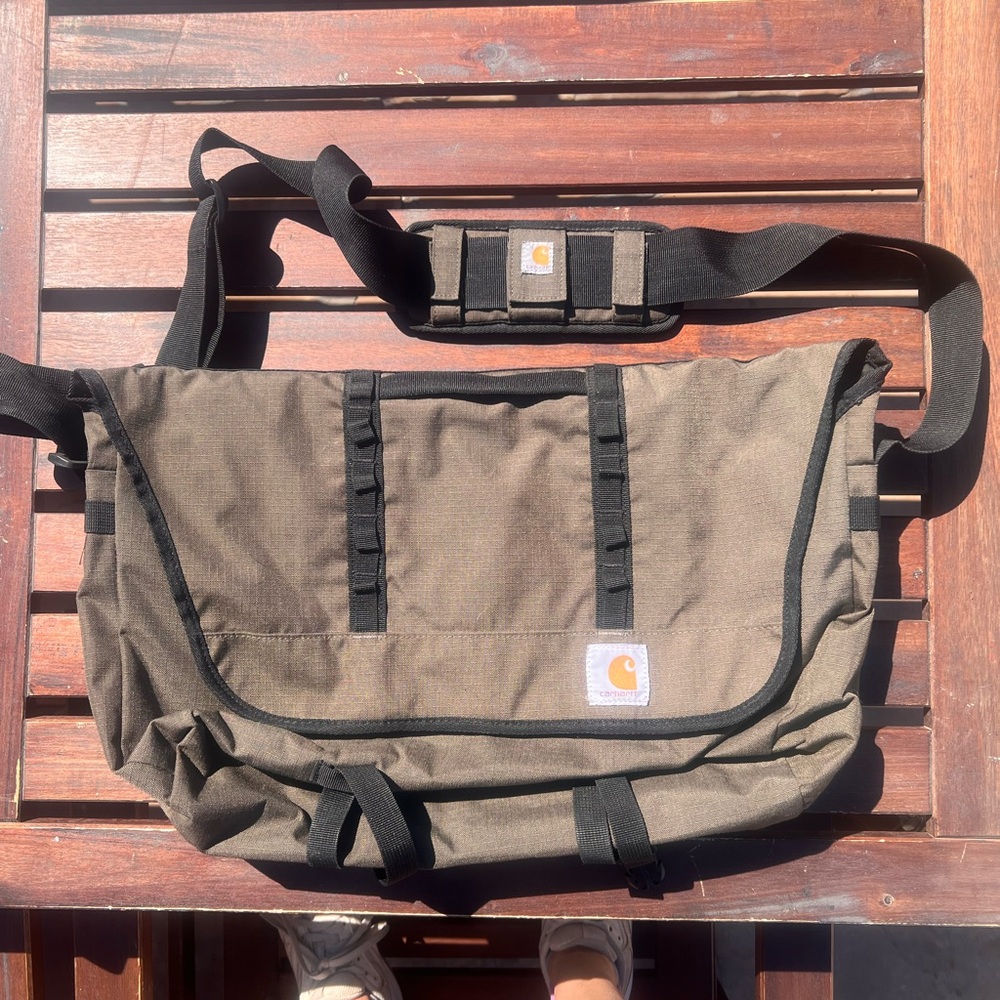 Carhartt Olive Canvas Messenger Bag